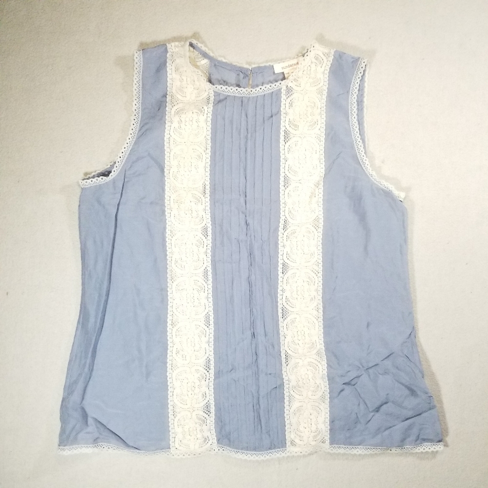 🌞 Sundance Silk Blend Top | Blue